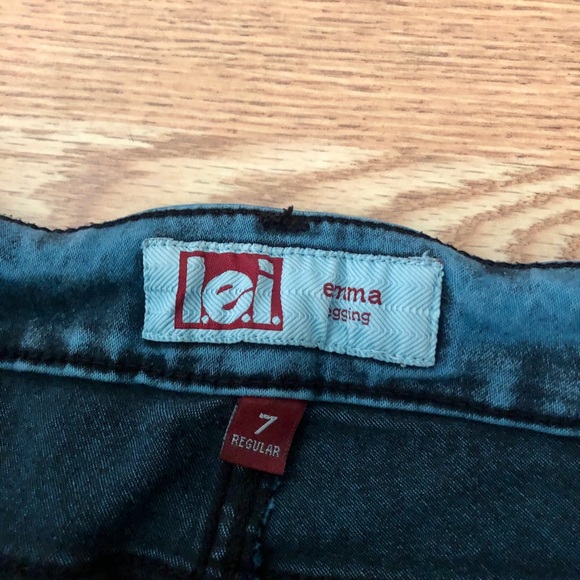 LEI Women's Skinny Jeans in Deep Blue Emma legging - Picture 4 of 4